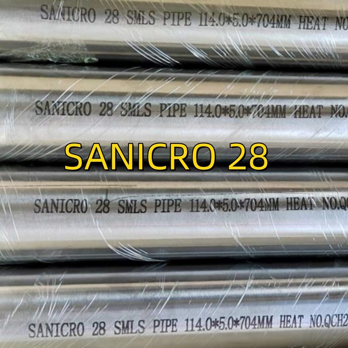 Incoloy 28 Alloy Steel Pipe UNS N08028/W. Nr. 1.4563 Highly Alloyed Austenitic Stainless Steel Tubing 2